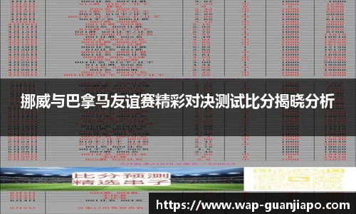 挪威与巴拿马友谊赛精彩对决测试比分揭晓分析